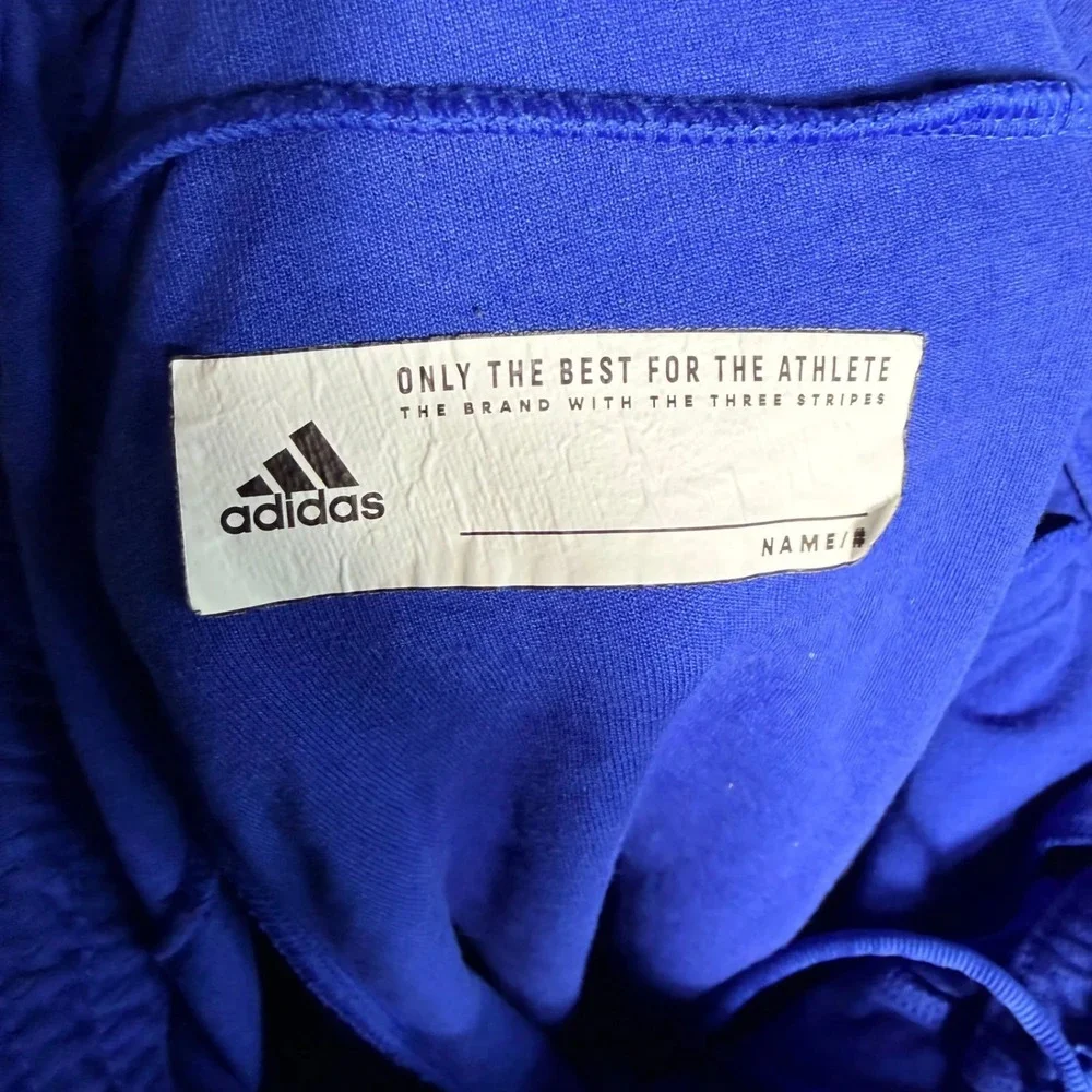 Adidas Mens Climalite Track‎ Pants Size S Blue Athletic Running Zip Leg